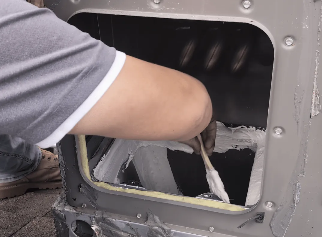 Brush on some HVAC sealant (Pookie) over the tape.