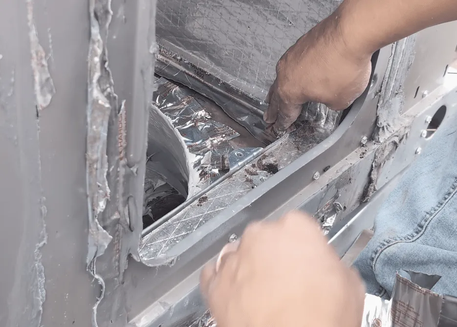 Close gaps with HVAC tape