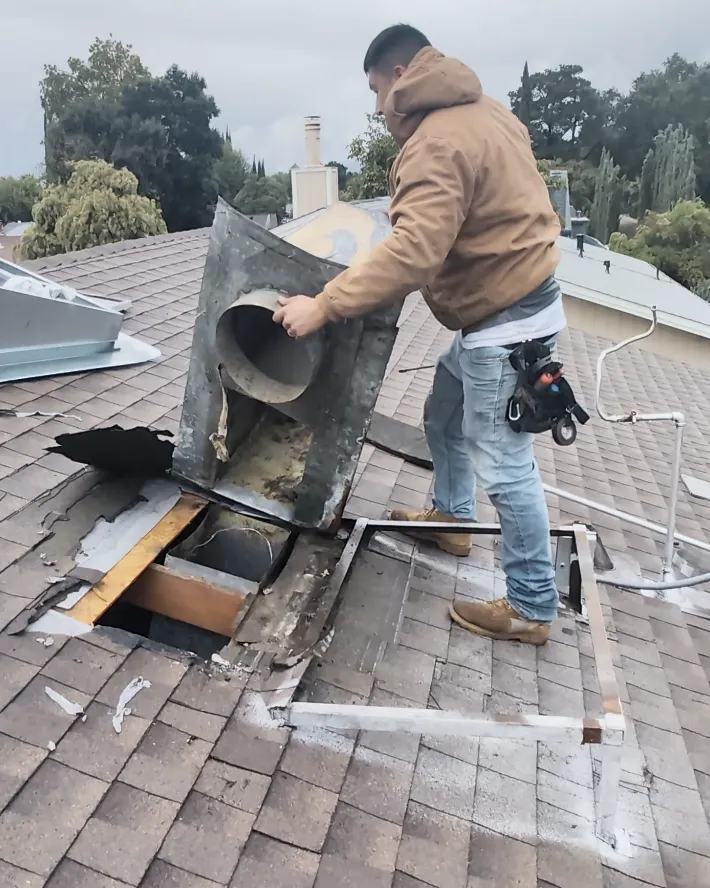 Removing the old elbow