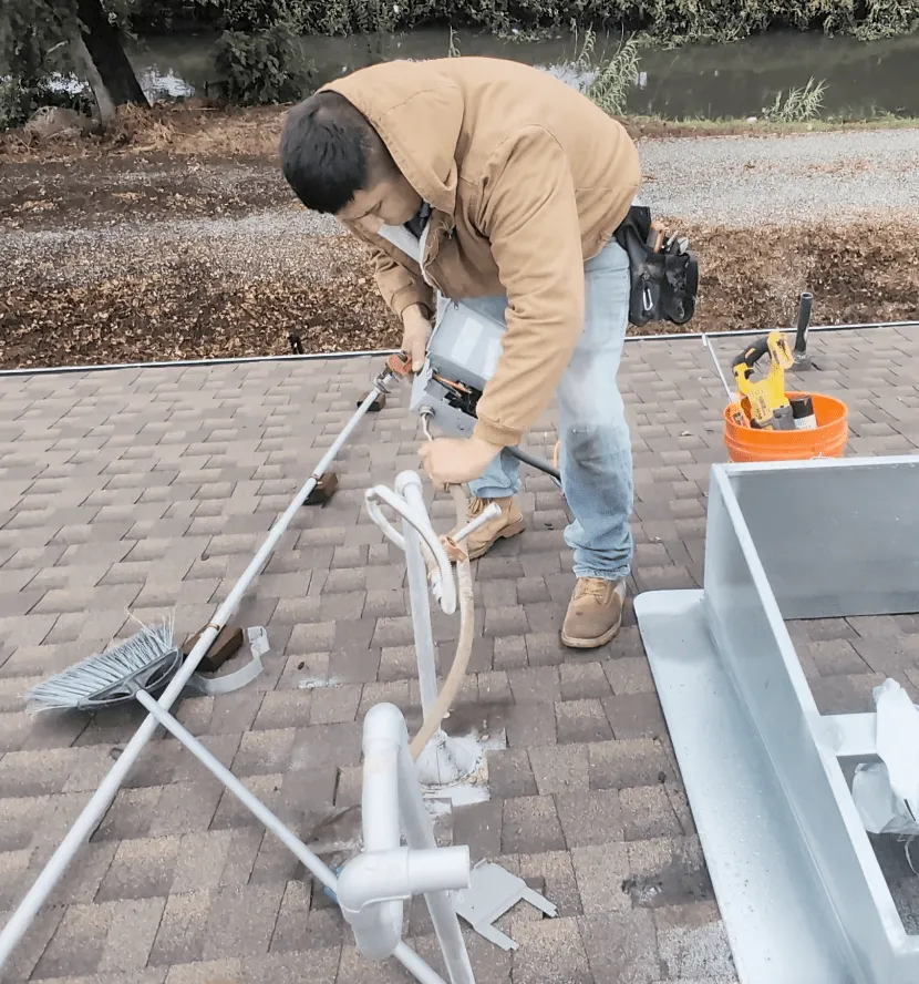Remove the electrical line cable