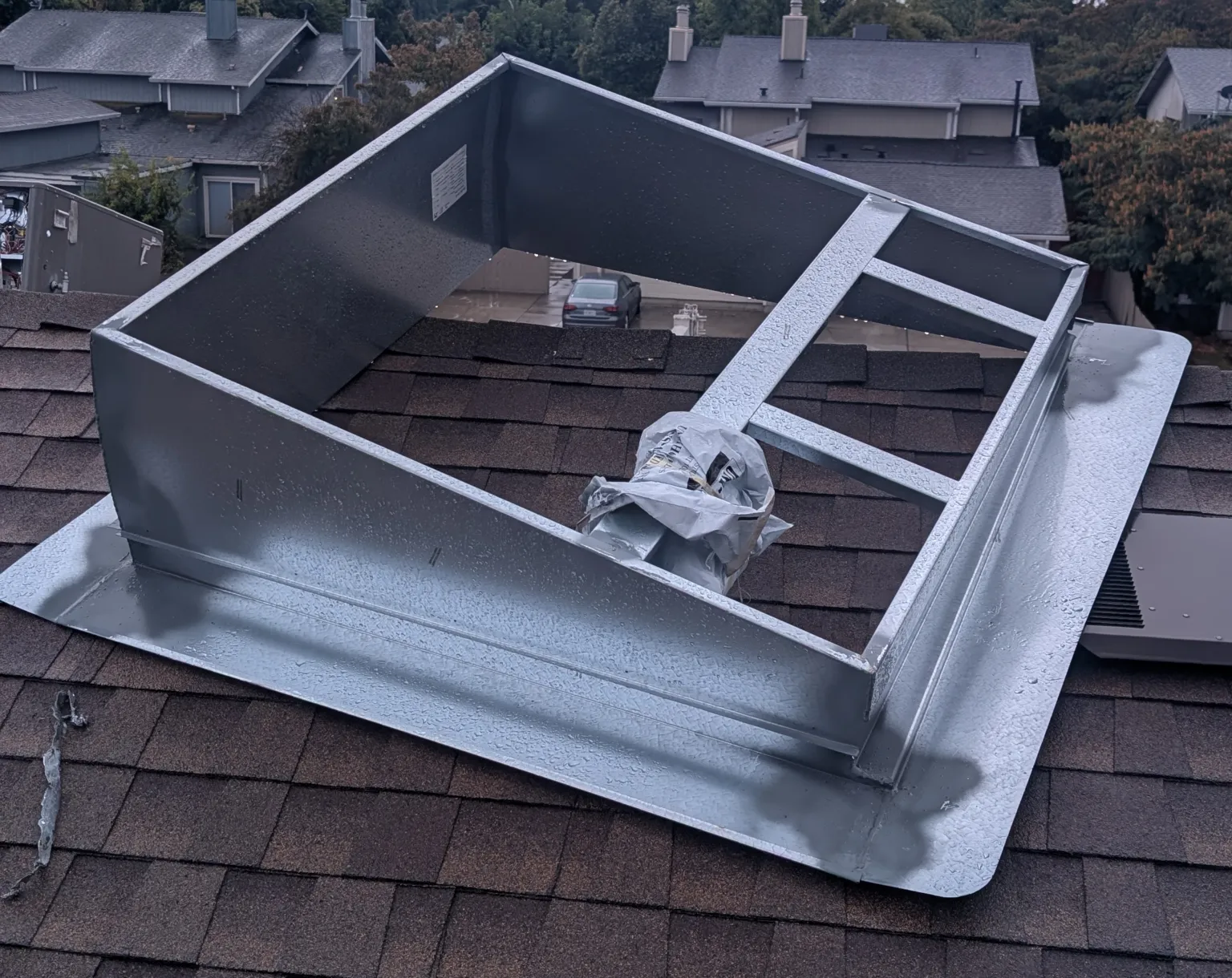New HVAC curb