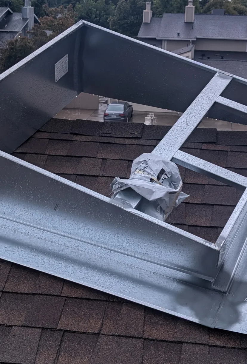 New HVAC curb