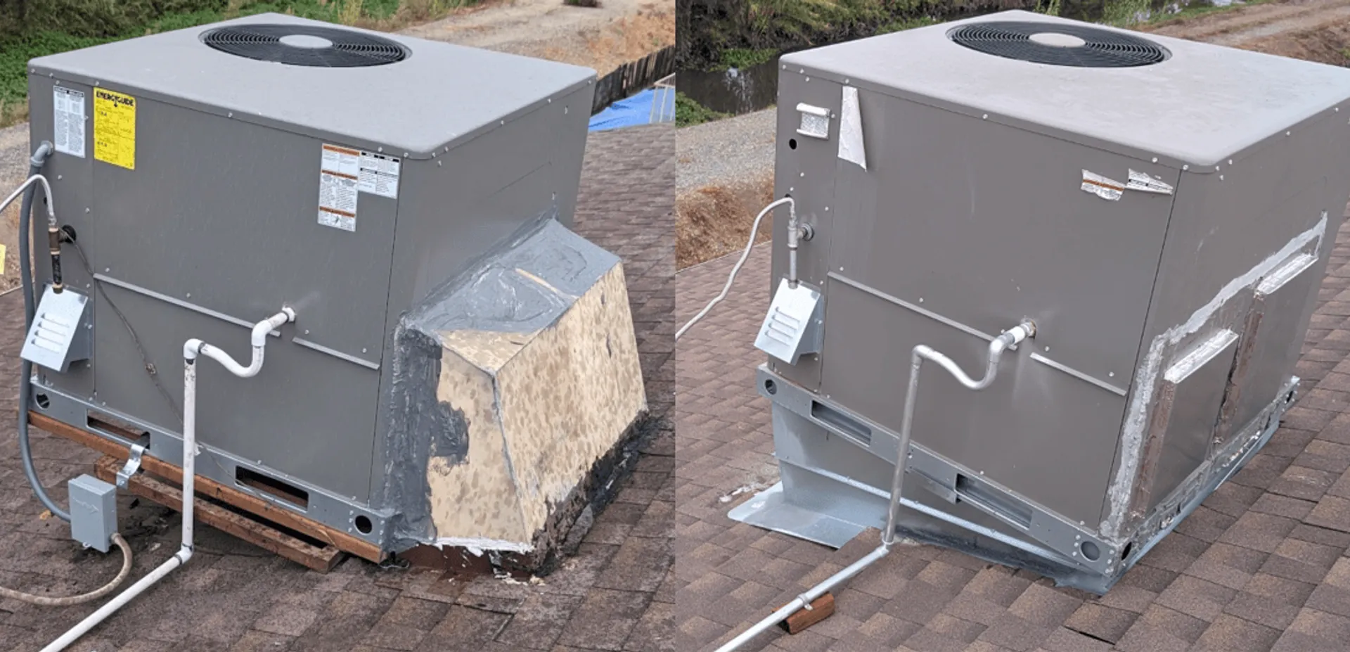 2-Story Rooftop HVAC Package Unit Installation / Curb Replacement
